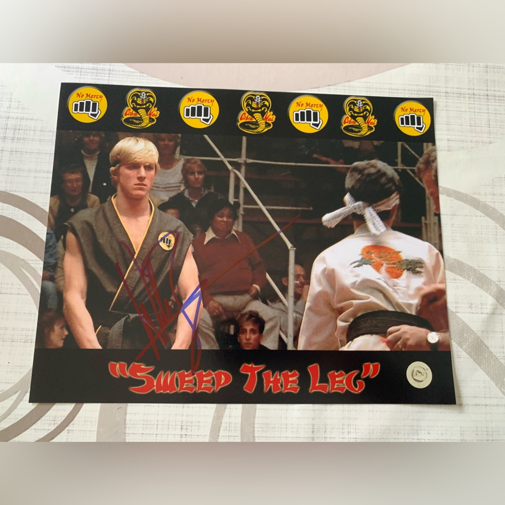 William Zabka Cobra Kai Karate Kid Signed Photo